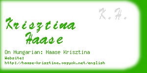 krisztina haase business card